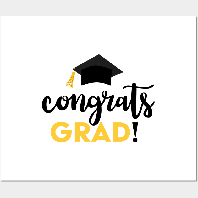 Congrats GRAD! Wall Art by TheMoodyDecor